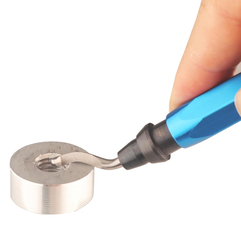 Askwhy 10PCS Cobalt Deburring Blades BS1018 S100 - High-Speed Steel Burr Removal Tool for Metal, Stainless Steel, Copper, Aluminum, Plastic, and High-Hardness Materials - Image 2